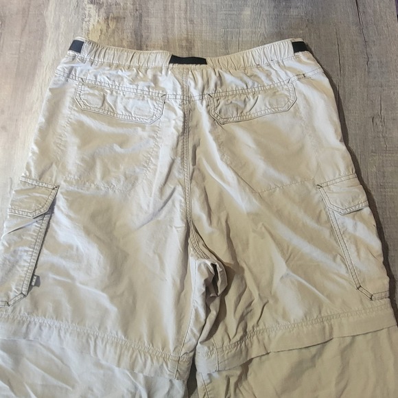 REI Co-op Mens MX32 Beige‎ Belted Convertible Hiking Pants UPF 50 Zipper Ankle - Picture 15 of 16